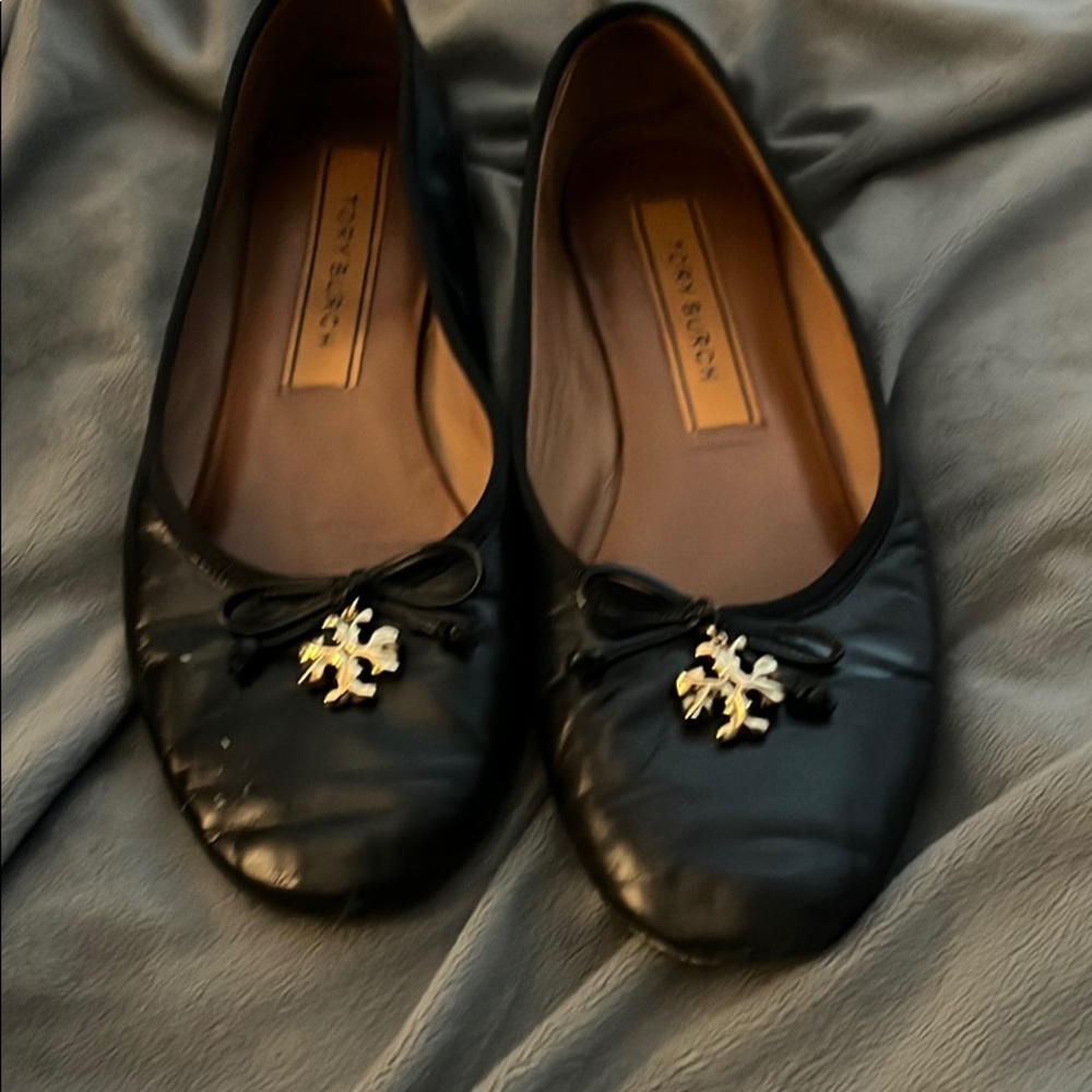 Tory Burch black flats size 9.5